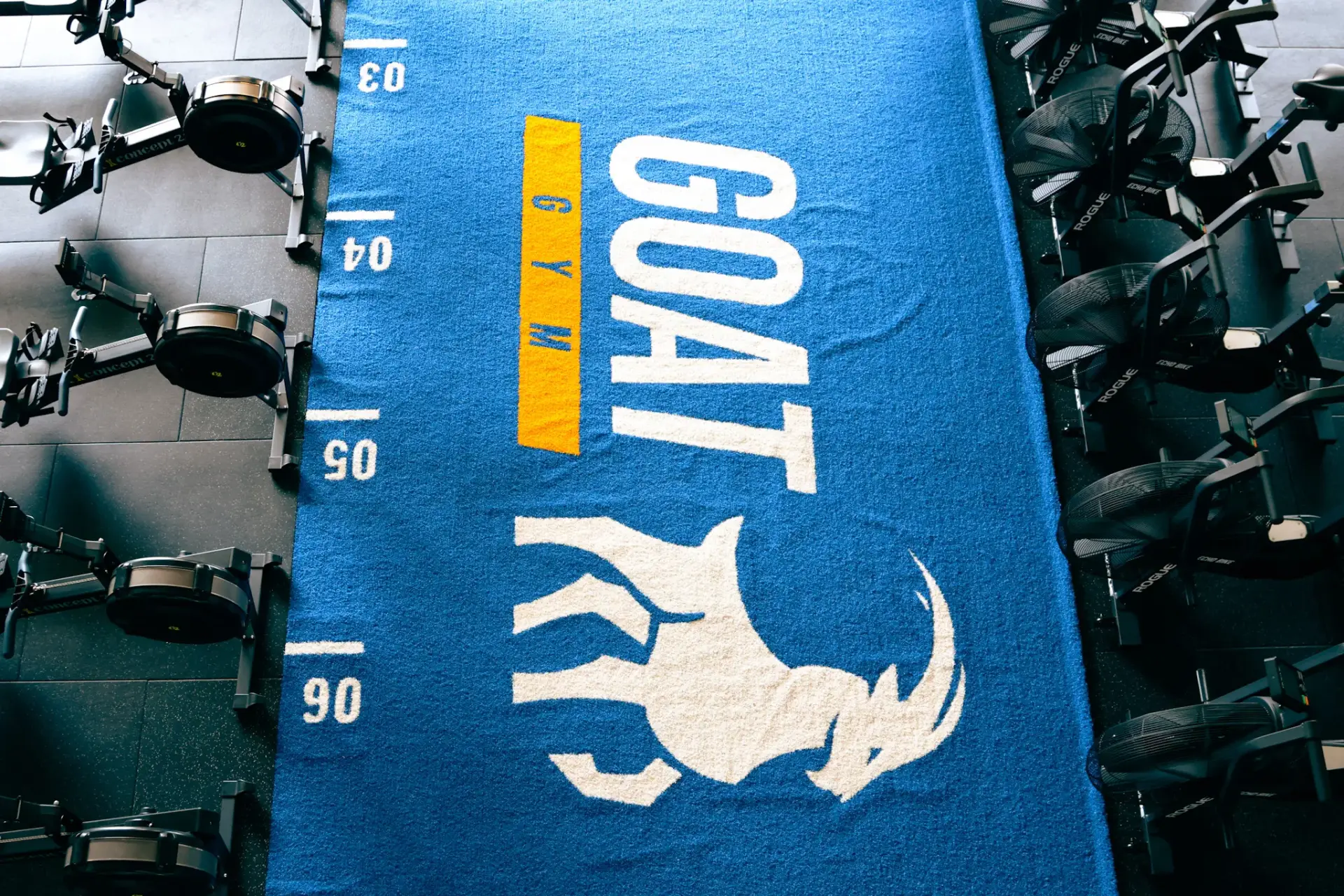 Goat gym logo bloc marque